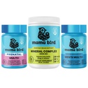 Mama Bird Brain-First Women's & Men's Preconception Set - Preconception Vitamins for Women & Men, Prenatal Multi+, Men's Multi+ & Choline - Methylfolate - Vegan - 30 Servings - Best Nest Wellness