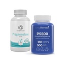 LongLifeNutri Pregnenolone 100 mg + Phosphatidylserine 500 mg Bundle – 360 Capsules (Veggie), 3-Month Supply, Lab Tested, Non-GMO, Made in USA
