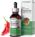 Horbaach Cayenne Pepper Drops | 2 fl oz | Liquid Extract | Alcohol Free Tincture | Vegetarian, Non-GMO & Gluten Free Supplement