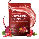 Cayenne Pepper Softgels Supplement, Supports Leg Vein, Heart and Blood Vessel Health, with Vitamin E D3+K2 and Extracts of Grape Seed, Hawthorn, Beetroot, Berberine and Others (Softgels / 1 Bag)