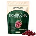 Jevawell Kombucha Gummies Joint Support Prebiotics, Probiotics & Postbiotics, Gut Health Support - Berry Flavor
