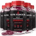 (5 Pack) Elite Force XL Gummies – Daily Energy & Wellness Support Supplement | Natural Formula for Drive, Stamina & Active Lifestyle | Easy-to-Chew Gummy, Non-Habit Forming (300 Gummies)