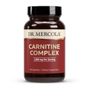 Dr. Mercola Carnitine Complex - Supports Cellular Energy & Brain Function - L-Carnitine & Acetyl-L-Carnitine Blend - Non-GMO - Gluten-Free - 60 Capsules