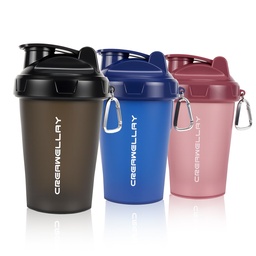 3 Pack Shaker Bottles for Protein Mixes, 17 oz Small Protein Shaker Bottle with Handle, Gym Shaker Cups with Blending Ball for Pre Workout, BPA-Free & Dishwasher Safe (Black, Pink, Blue)