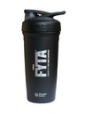 FYTA Fuel Blender Bottle, Stainless Steel, Locking Spout, Measurement Markers, Easily Blends Powder Into Liquids, Use With Protein Powder, Pre-Workout, or any Beverage, 24 oz Capacity