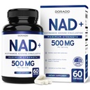 NAD Supplement (500mg Per Serving) NAD+Supplement Nicotinamide Adenine Dinucleotide for Women & Men Support NAD+ (Third Party Tested , Vegan Safe , No Fillers - Non GMO & USA Made - 60 Count)