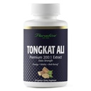 Paradise Herbs Tongkat Ali Premium 200:1 Extract, Extra Strength, Supports Energy, Vitality & Overall Well Being, 60 Capsules