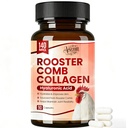 Rooster Comb Collagen, Natural Hyaluronic Acid & Collagen Supple𝐦ent, Hyaluronic Acid | Rooster Comb Extract - 140mg, 90 Capsule (1pcs)