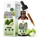 Soursop Bitters Liquid Drops 10-in-1 – Herbal Graviola Extract with Sea Moss, Moringa, Turmeric, Black Seed Oil – Vegan Daily Immune & Antioxidant Support – Non-GMO, Alcohol-Free, 2oz
