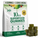 10ex Supergreens Gummies w/Probiotics. 40 Superfoods & Super Greens. 10x More Nutrients. Multivitamins & Antioxidants From Whole Foods. Healthy Snacks For Adults. Keto, Low Carb, Low Calorie Snacks.