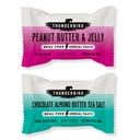 Thunderbird Almond Butter Sea Salt & Peanut Butter & Jelly Minis - 20 Count Bundle (2x 10 Count Bags) | Gluten Free, Vegan & Non-GMO | No Added Sugar | Bite Sized Snacks for Portable Energy