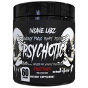 Insane Labz Psychotic Black Edition Mid Stimulant Pre Workout Powder, Energy Focus Pumps, Loaded with Creatine Beta Alanine Taurine Fueled by AMPiberry, 60 Servings (60, Fruit Punch)