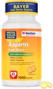 GenCare Low Dose Aspirin 81mg Tablets – Bulk Value 1000 Count – Safety Coated Aspirin Regimen for Doctor-Directed Use – Pain Reliever and Heart Health Support – Generic for Bayer