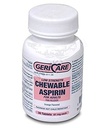 GeriCare Low Strength Chewable Adult Aspirin 81mg, 36 Tablets Per Bottle (6 Pack)