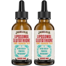 Liposomal Glutathione Liquid 2000MG – Συμπλήρωμα Αντιοξειδωτικής Αποτοξίνωσης για Γυναίκες & Άνδρες, Υπεράσπιση Γήρανσης, Ηπατική Λειτουργία & Ενέργεια, με Υαλουρονικό Οξύ + Αλόη Βέρα + Βιταμίνη C, Φυσικό & Vegan, 4 FL.OZ