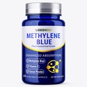 30mg Methylene Blue Capsules, Pharmaceutical Grade Methylene Blue Supplement with Vitamin C and Organic Cacao, 60 Vegan Capsules