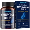 Methylene Blue Pharmaceutical Grade Capsules – USP Grade Brain Supplement with CoQ10, NAC, PQQ, Glycine & Vitamin C for Memory, Focus, Energy & Mitochondrial, No Formaldehyde - 60 Count