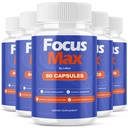 (5 Pack) Focus Max Capsules, FocusMax Brain Supplement Pills Advanced Maximum Strength Formula for Mental Clarity, Attention, Sharp Memory, Calm Mind Mood, Health & Wellness Support Capsulas (300 ct)