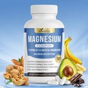 Magnesium Complex – 8 Forms of Elemental Magnesium for Maximum Absorption – 1000mg High Potency Formula – Supports Bones, Muscles & Overall Well-Being – Non-GMO, 90 Capsules