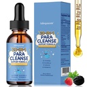 Wormwood Black Walnut Clove Parasite Cleanse for Humans & Kids, 20 in 1 Zeolite, Chlorella, 20 Billion Probiotics, Liquid Detox Support, Gut & Digestive Health Cleanse Drops, Alcohol-Free – 2 Fl. Oz
