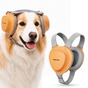 Premium Dog Ear Muffs Noise Protection, Up to 30dB NRR Noise Reduction, Noise Cancelling Headphones For Dogs, Buckle-Free Easy Wear for Thunder, Fireworks, Travel & Grooming, M/L Dogs