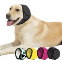 BAMY Swimming Waterproof Dog Ear Caps, Calming Large Dog Ears Cover, Pet Shower Muffs for Ear Protection for Bath for Grooming (Gray, M (Head Circumference 14"-19"))