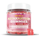 Astaxanthin Supplements 12mg/24mg for Women & Men, Astaxanthin Gummies 10 in 1 Antioxidant Supplement, Astaxanthin Organic with Lutein, Resveratrol for Skin, Eye & Immune Health, Vegan
