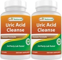 Best Naturals Uric Acid Cleanse Βιταμίνες για άνδρες και γυναίκες - 90 κάψουλες Veggie (90 Count (Pack of 2))