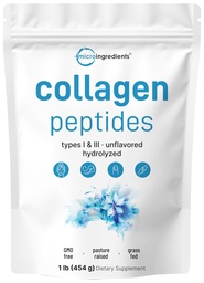 Micro Συστατικά Bovine Collagen Peptides σκόνη, 1lb 