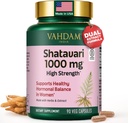 VAHDAM Shatavari Capsules 1000mg, Supports Healthy Hormonal Balance in Women, Herbal Supplement for Women, Vegan, Gluten-Free, 90 Capsules