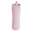 PerfectShaker LUMA Premium Stainless Steel Shaker with Built-in Straw - Double Wall Vacuum Insulated, Leak-Proof, Non-Toxic, ActionRod Mixing – Gym, Fitness & Travel Protein Shaker - 22oz (Blush)