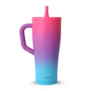 Ice Shaker 32 oz Tumbler with Handle and Straw | 32oz Sugar Rush | Cold for 30+ Hours | 2-in-1 Tumbler Shaker Bottle | Odor-Free 32 ounce Bottle for Water, Protein Shakes, Smoothies, Cocktails