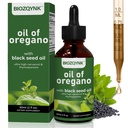 Oil of Oregano Liquid Drops with Black Seed Oil – High Carvacrol & Thymoquinone Concentrate for Immune, Digestive & Respiratory Support – Fast Absorbing, Vegan, Non-GMO, Alcohol-Free (2 fl oz / 60 mL)