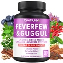 Feverfew Capsules with Feverfew, Guggul, Licorice and More - 90 Capsules for 3 Months Supply
