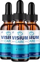 Visium Care Advanced Formula Drops, VisiumCare All Natural Liquid Drops for Daily Eye Health Support - 3 Bottles - 3 Month Supply