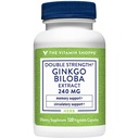 The Vitamin Shoppe Ginkgo Biloba 240 MG - Memory Support, Mental Clarity & Circulation, Standardized Extract (120 Vegetable Capsules)