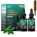 Organic Lymphatic Drainage 2 Pack Liquid Drops Lymphatic Support Drops for Liver Cleanse Detox with Echinacea, Mullein, Burdock Root & Dandelion Lymphatic Drainage Supplements for Adults