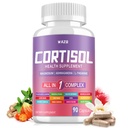 Cortisol Supplement for Women, Cortisol Reducer with Magnesium Glycinate, Ashwagandha & L-Theanine, High Cortisol Manager, Hormone Balance for Women, Soy-Free, Gluten-Free, Vegan, 90 Capsules