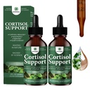 Adrenal Support Supplement | Cortisol & Daily Stress Support | Supports Energy, Mood & Adrenal Wellness | With Ashwagandha, Lion’s Mane, Rhodiola & Reishi | Non-GMO | Gluten Free (4 Fl Oz(Packof 2))