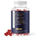 Greensential Hair, Skin & Nails Gummies - Complete Vitamin Complex with Natural Ingredients - Fuller Hair Support - No Artificial Colors, Natural Strawberry Flavor, Made in USA, 60 Ct