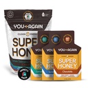 You Again Super Honey Packets | Workout Clean Energy Gel Packs | Cycling, Endurance, Running Gel or Energy Snack | Paleo & Carnivore Snack | Gluten-Free | Made in USA (12 Pack - Variety)