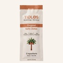 TIDLOS 2-Ingredient Energy & Electrolyte Gel, 500mg Sodium, Made with Real Food, Date Syrup and Sea Salt, 23g Carbs, No Maltodextrin, 210mg Potassium, 35mg Magnesium, High Sodium, Salty Dates, 12 Pack