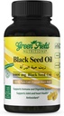 Greenfield Nutritions - Halal Black Seed Oil (Nigella Sativa), Support Immune System, Digestive System, and Joints Health, 90 Liquid Veggies Capsules