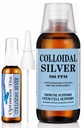 Colloidal Silver Liquid | 500 ppm, Extra Strength (16 oz) with Spray Bottle | Wound Care & Superior Healing | Acne & Stem Cell Support