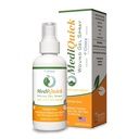MediQuick Skin & Wound Repair First Aid Spray Gel 4 Fl Oz - Antiseptic Spray for Burns & Cuts with 12 Hour Action - Helps Heal Acne Rash Eczema Itch Bites & More - Safe Wound Wash with No Sting