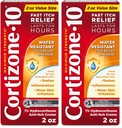 Cortizone-10 Maximum Strength Water Resistant Itch Relief Ointment,1% Hydrocortisone,Fast-Acting,Anti-Itch Cream for Bug Bites,Rash,Eczema,Psoriasis,Poison Ivy,Oak,Sumac&More,2 oz,(Pack of 2)