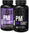Jacked Factory Lean PM & Lean PM Max Night Time Fat Burner, Sleep Aid Suppressant για άνδρες και γυναίκες (180 κάψουλες)