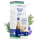 Cat & Dog Ear Cleaner Solution, Soft Nozzle Ear Treatment for Dogs & Cats, Gently Removes Ear Wax & Debris, Soothes Ear Itching & Inflammation, Deodorizing Pet Ear Wash with Thyme 4 fl oz