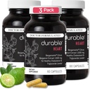 Durable Heart - Extra-Strength 1000 mg Bergamonte Citrus Bergamot + Olive Leaf Extract +Non-GMO Vitamin C – Natural Heart Health Supplement for Healthy Cholesterol Support – Made in the USA (3 Bottle)