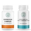 ALA & ALC Complex + Super B-100 Complex Bundle | Energy, Metabolism, Nerve Health, Cognitive Support, Stress Balance & Daily Wellness